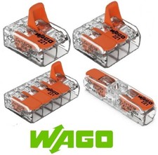 WAGO Connectors 221 Series Reusable Electrical Lever Wire Terminals UK SELLER