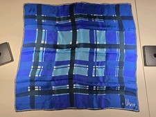 Vera Neumann Signed Scarf Ladybug Silk Mix Blue Black Art Design 23x22