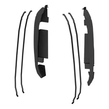 ARIES 3500250 Tube Door Hinge Covers for Ford Bronco 2 or 4 Door - 2-Piece Set