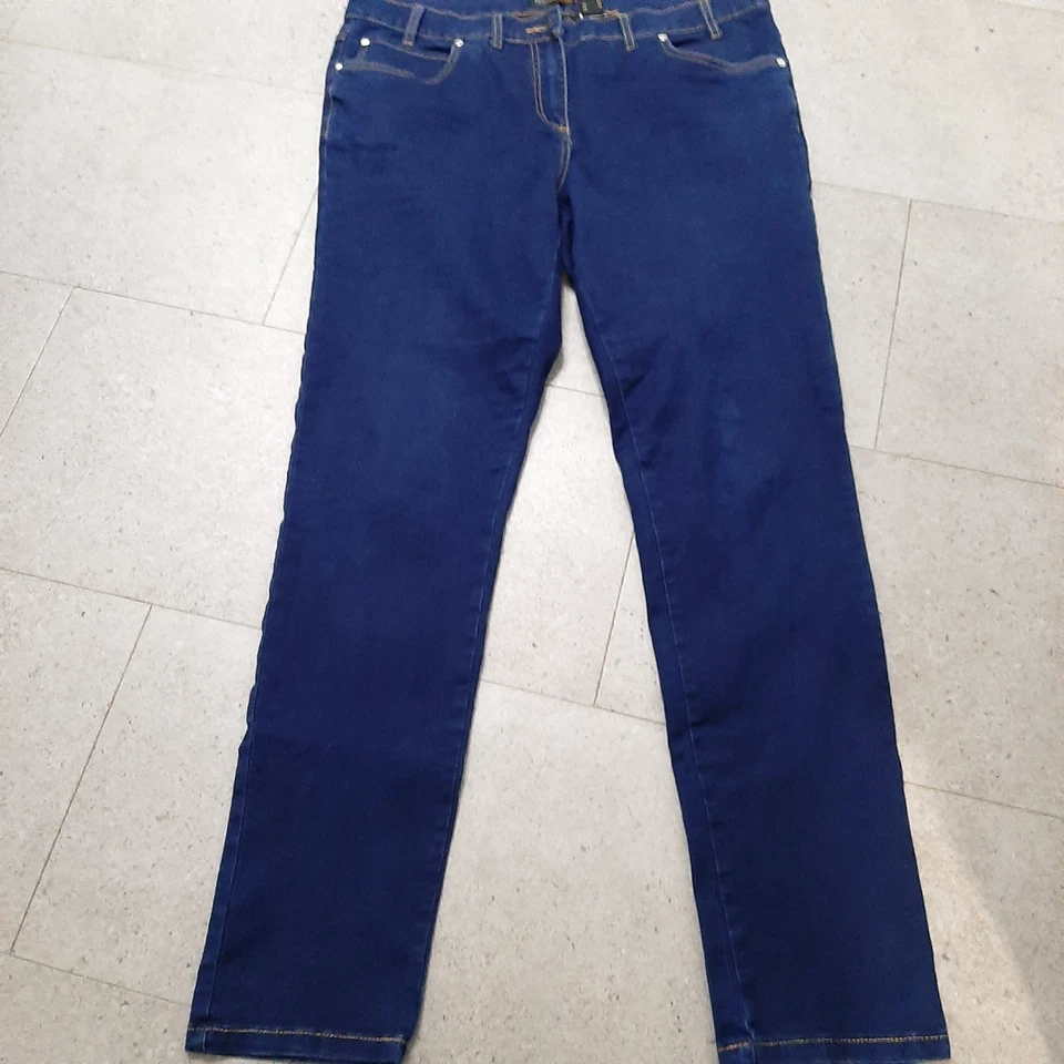 Dunkelblaue b.p.c. Selection Stretch Jeans in Gr. 48 - Bild 2 von 4