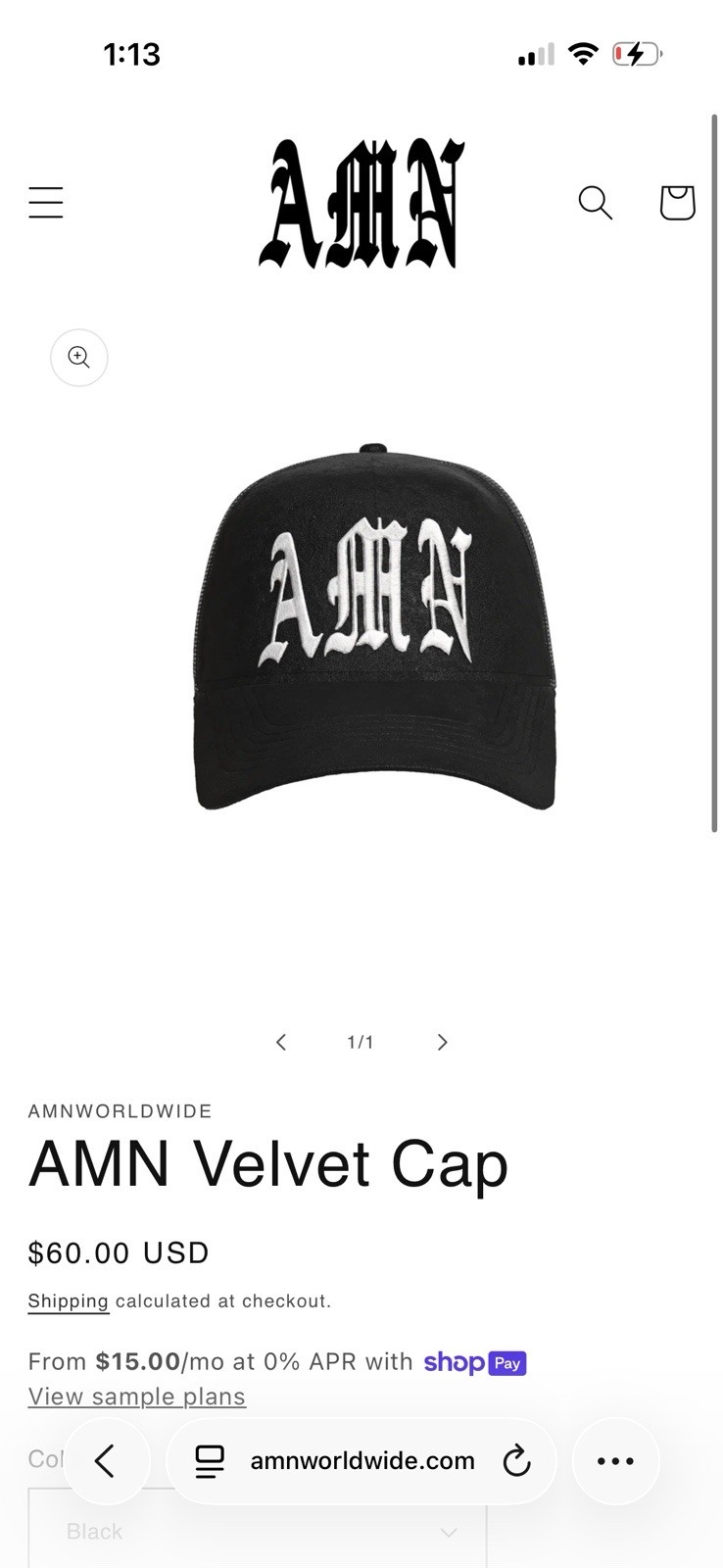 Amn.world Velvet Cap - image 2