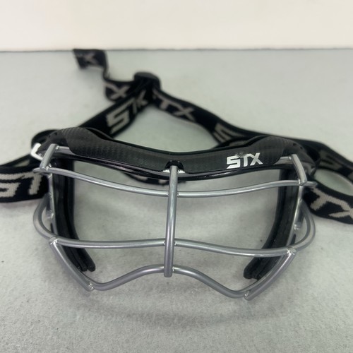 STX Focus S Lacrosse Field Hockey Goggles Black Eye Protectors Adjustable Strap