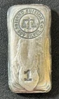 1 Oz .999 Fine Silver Rutland Bullion Co. Hand Poured Bar Great Pour Lines!!