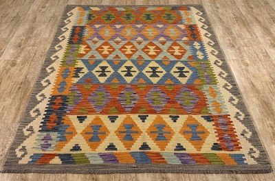 Teppich KELIM ORIGINAL Farbe: Multi; Größe: 156x195 cm | Handgearbeitet