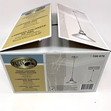 Hampton Bay Track Lighting Pendant Fixture Brushed Nickel Hanging Light 86"