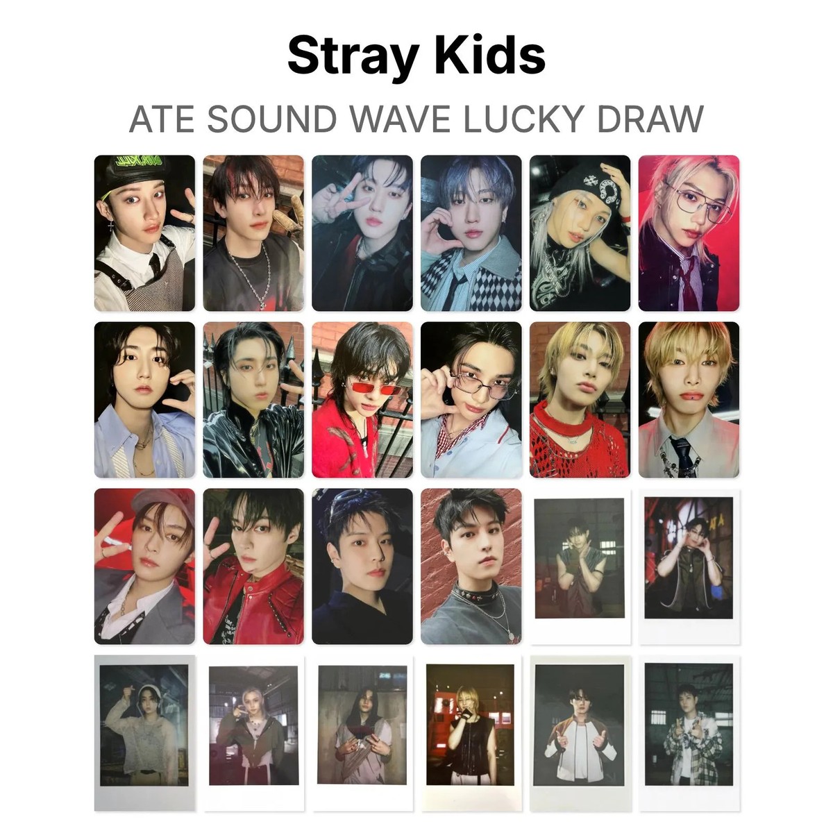 Stray Kids ATE SOUND WAVE LUCKY DRAW Official Photocard KPOP