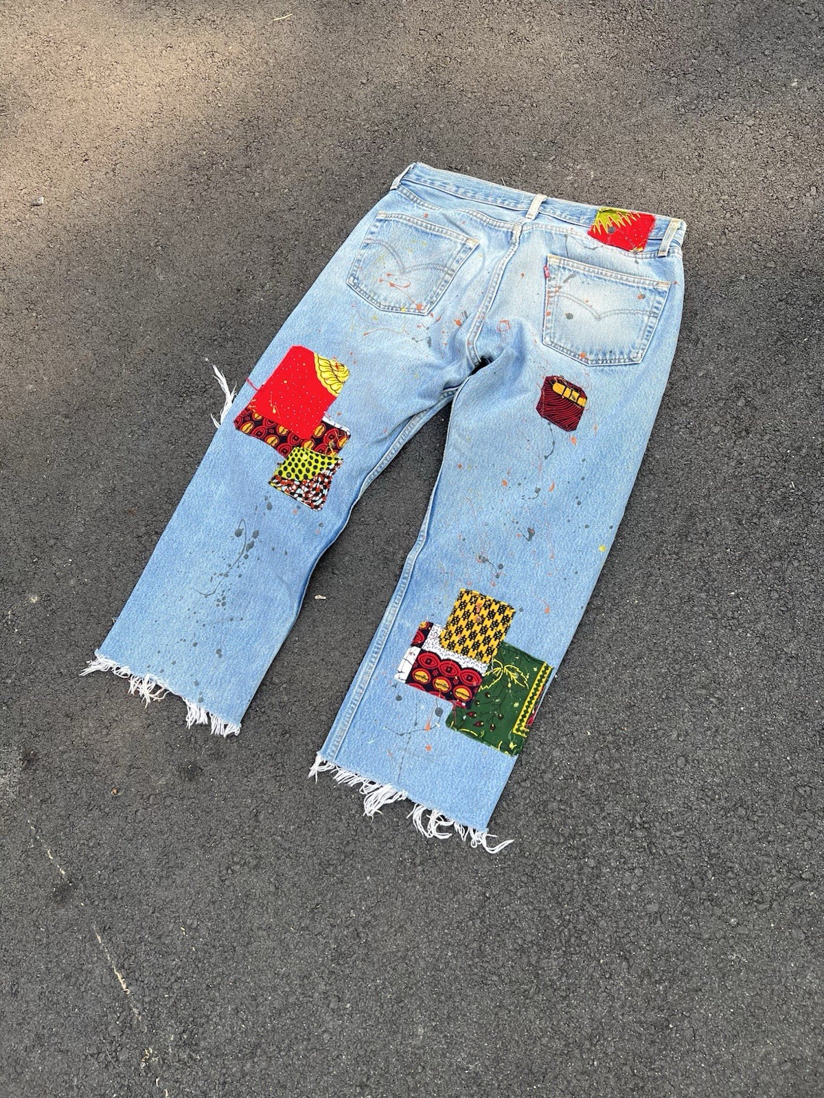 Levi Res Epsa Collaboration patchwork Denim jeans… - image 3