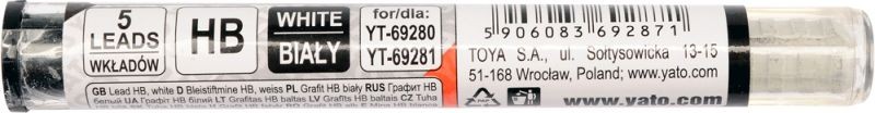 Fits YATO YT-69287 graphite HB white /5 pcs/ .. ⭐UK Stock⭐