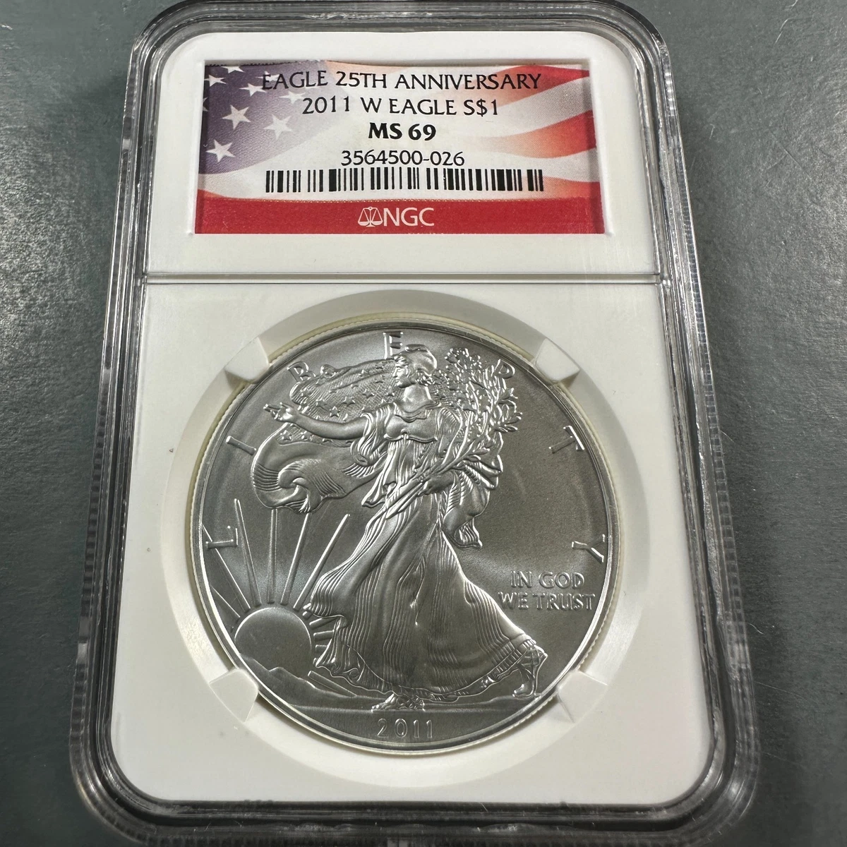 2011 W EAGLE 銀貨 MS 69 NGC認証 American Eagle MS 69 Graded 2011 Silver Bullion Coins for sale | eBay