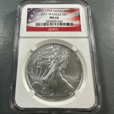 American Eagle MS 69 Graded 2011 Silver Bullion Coins for sale | eBay