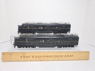 2 Custom Roco HO Scale Pennsylvania PRR 5900 5901 E7 A Diesel Loco Read Desc.