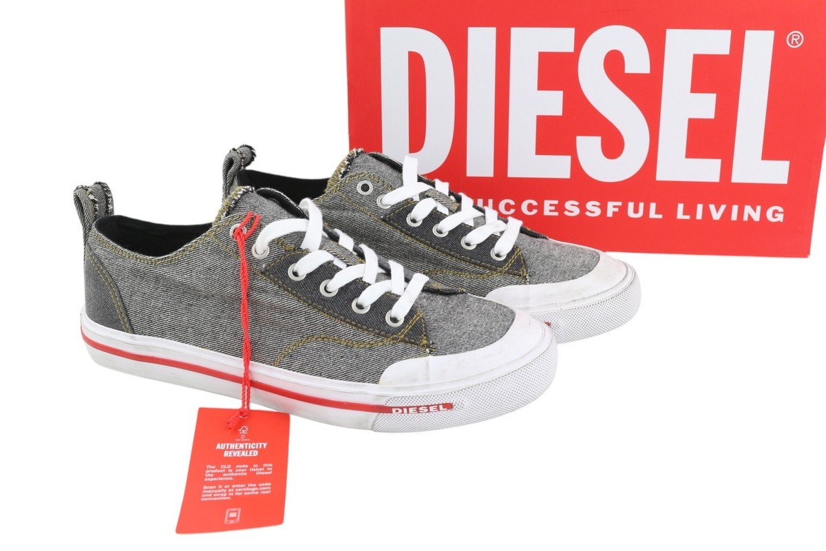 Diesel S-Athos Low Men's Sneakers EU45 Dark Top Laced Almond Toe
