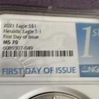 United States Mint 2021 American Eagle Silver 1 oz NGC MS 70 First Day of Issue