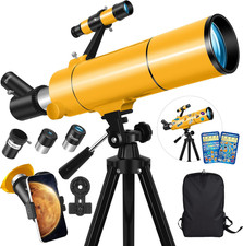 Telescope for Adults Kids, 80Mm Aperture 500Mm Portable Refractor Telescope fo