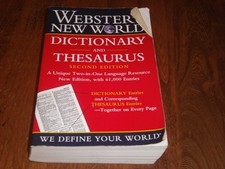 Webster's New World Dictionary and Thesaurus, Second Edition 2002 Paperback