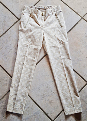 schöne beige Capri-Hose mit Arabeske Muster von Bianca in Gr. 38