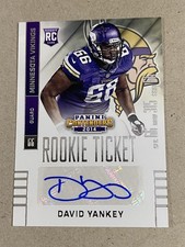 David Yankey, 2014 Panini Contenders, Rookie Ticket, Auto, Card #121. rookie card picture