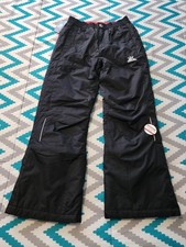 ZeroXposur Girls Black Insulated Reflective Snow Pants Size 10/12