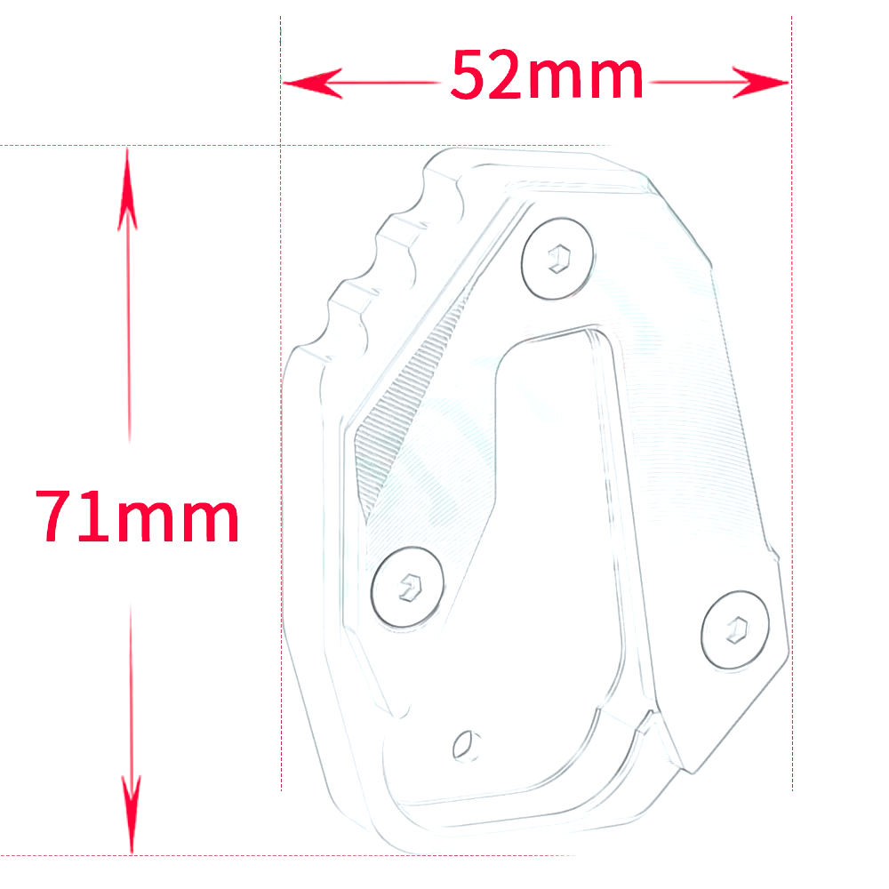 KTM 990 Duke 2024-2026 CNC Side Stand Kickstand Shoe Extender