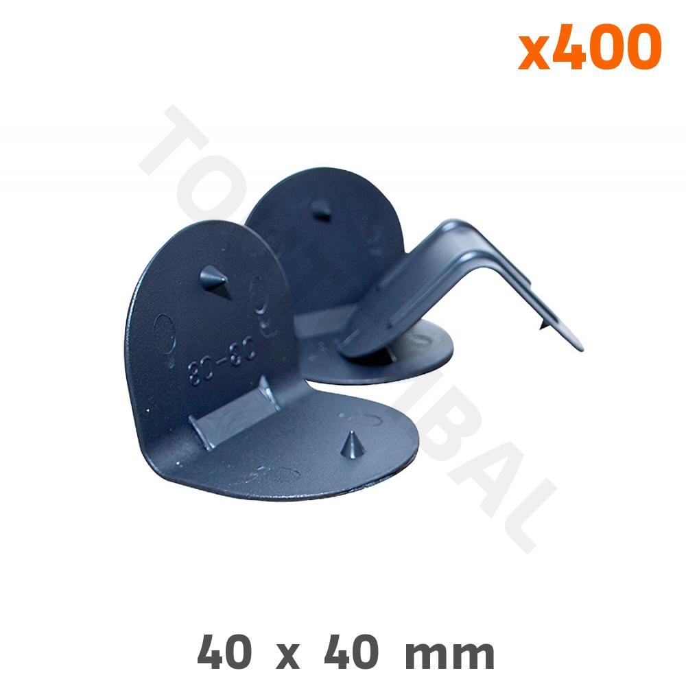 Zéro carton fendu grâce à l'angle de protection plastique 40 x 40 mm antichoc