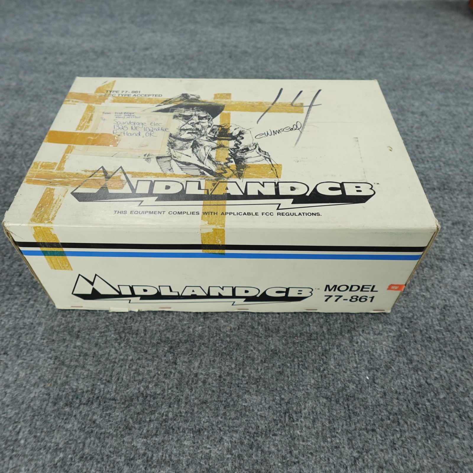 Vintage Midland CB Radio Model 77-861 Mobile Citizens Band 40 Channels IOB Clean. Available Now for $148.67