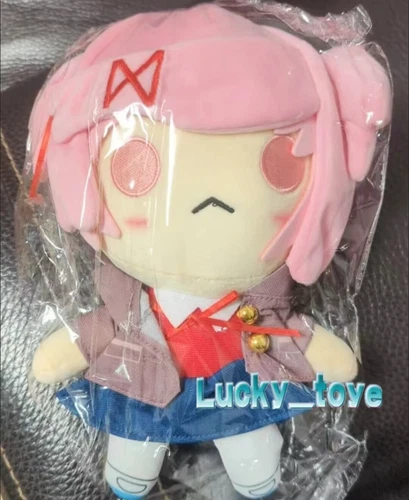 24cm Doki Doki Literature Club Natsuki Plush Doll Stuffed Dress up . Pillow