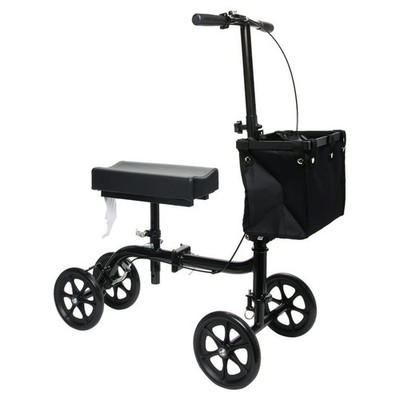 Equate EQKW501 Folding Knee Walker 10in Front Wheels 1381P