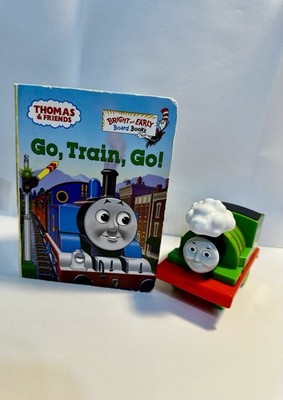 Fisher-Price 2015 Thomas and Friends Pullback Percy Puffer Train Toy Plus Book