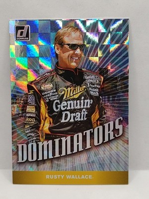 2020 Panini Donruss NASCAR Dominators Checkers Foil Rusty Wallace #D8 HOF Racing