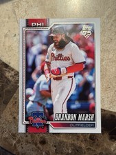 2025 Topps Series 1 - 75th Anniversary Brandon Marsh #335 Phillies