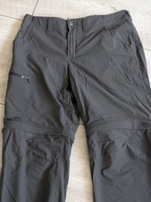 Haglöfs Mid Zip Off Hose Outdoor Damen M Anthrazit Wandern Trekking 