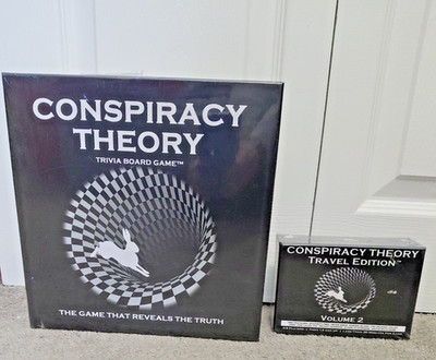 Conspiracy Theory Trivia Board Game Plus Volume 2 Travel Edition Brand New