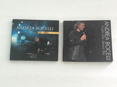 Andrea Bocelli-Vivere Live In Turcany + Under The Desert Sky 2-CD/DVD LOT