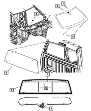 Genuine Mopar Backlite Glass 68054780AA