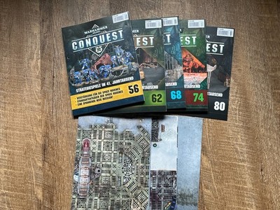 25 Conquest Magazine 56-80 OHNE Figuren + 3 Softboards