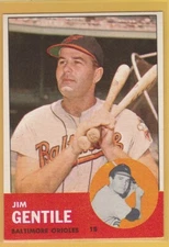 1963 TOPPS BASEBALL JIM GENTILE #260 ORIOLES EXMT/NM *73181