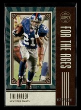 2020 Panini Legacy #FTA-TB Tiki Barber For the Ages Green #/100