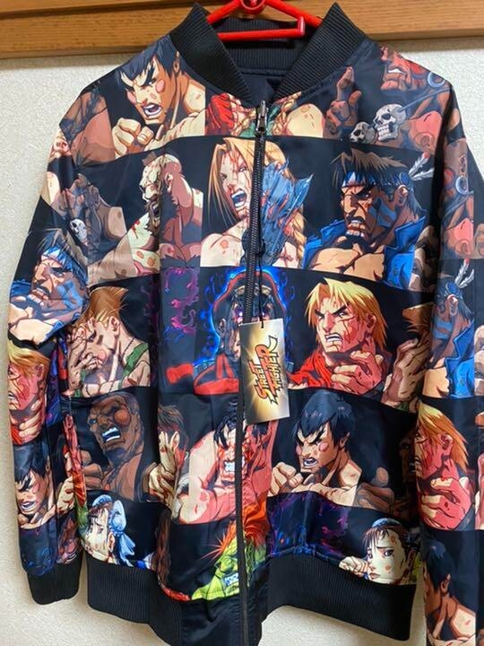 『竜巻旋風脚』STREET Fighter II jacket ©︎capcom CAPCOM Street Fighter Jacket Reversible Size : XL(LL) Brand