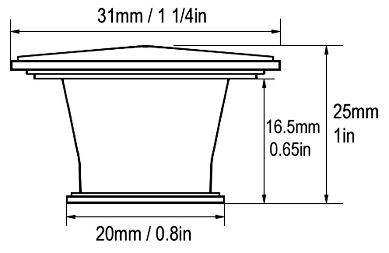 Asidrama 20 Pack Polished Chrome Kitchen Cabinet Knobs Drawer Cabinet Hardware Zinc Knobs For Dresser Drawers