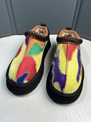 UGG TAZZ WOMEN SIZE 6 PRIDEPOP PRIDE SHEARLING PLATFORM SHOES