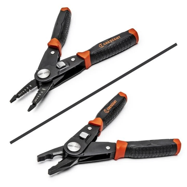Crescent Tools CCP8V 2 in 1 Combo Dual Material Linesman s Pliers and Wire Strip