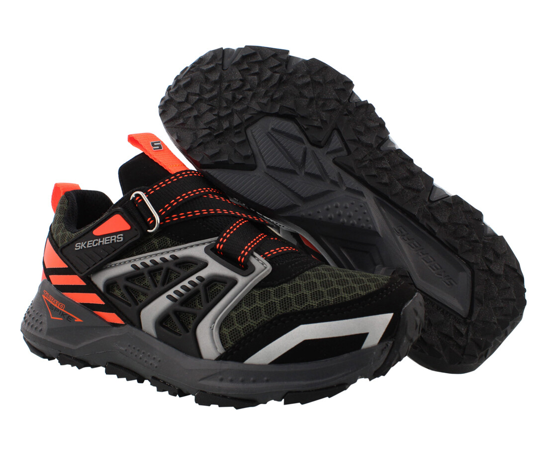 Skechers Turbo Spike- Vollux Boys Shoes Size 11, Color: Olive/Black