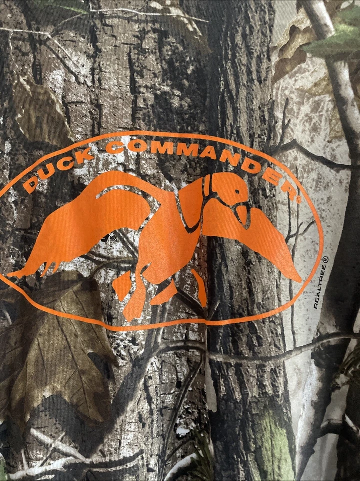 Duck Commander Realtree Camouflage T-Shirt Men's Sz M Short Sleeve Hunting New - Image 2 of 4