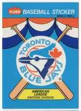 1989 Fleer Team Stickers (One Logo) Toronto Blue Jays #NNO