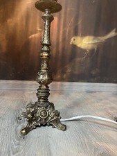 Leuchten Ständer Lampe Tisch Licht Messing Jugendstil original Vintage 