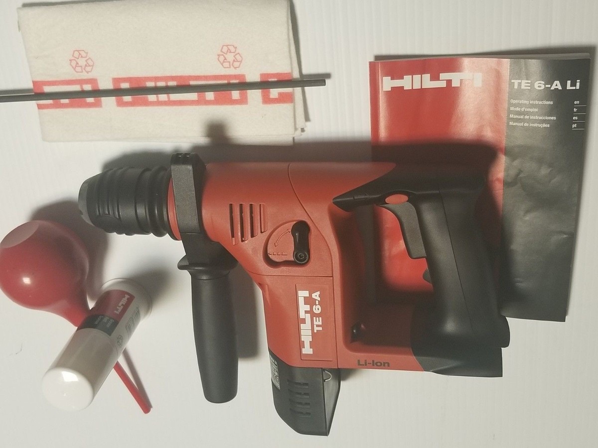 HILTI TE 6-A, Li-ion Cordless Rotary Hammer Drill Tool Only HILTI TE 6-A, Li-ion Cordless Rotary Hammer Drill Tool Only