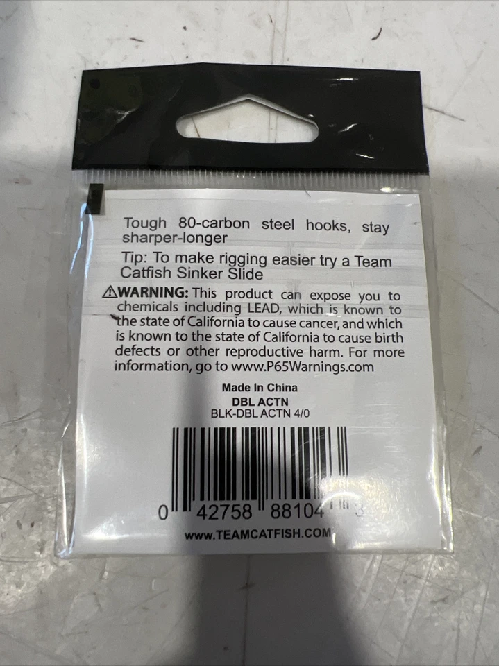 Team Catfish黑色双动作圆钩 — 第 2/2 张图片