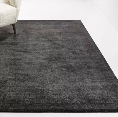 New Baxter Carbon Black Handmade Area Rug ,Home Decor Rug, Premium Quality Rug
