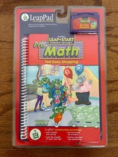 2001 LeapFrog "LEAPPAD" TAD GOES SHOPPING  PRE MATH Book/Cartridge, NEW 