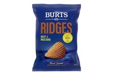 Burts Crisps Ridges Beef & Mustard 20x40g 